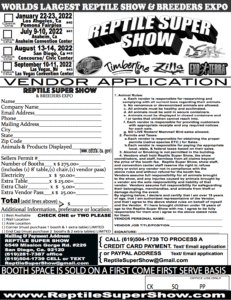 Vendor application 2022