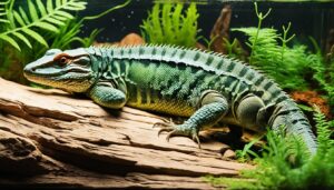 Caiman lizard enclosure